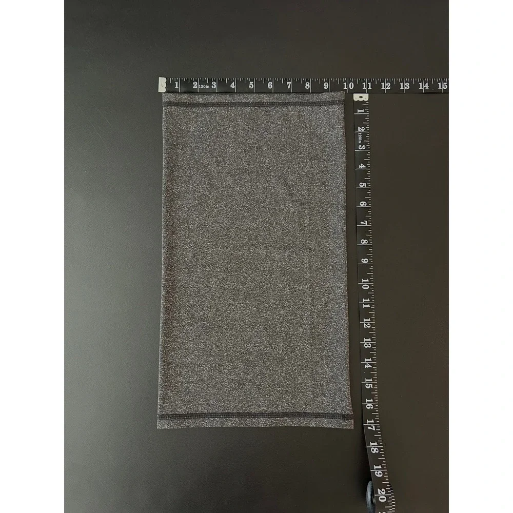 Gray Heathered Performance Neck Gaiter Breathable Face Mask Scarf Accessory